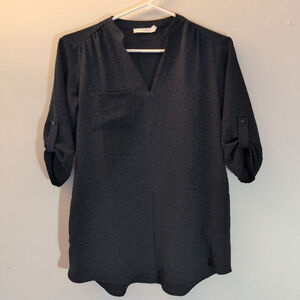 Women's Lush Black Long Sleeve Dress S